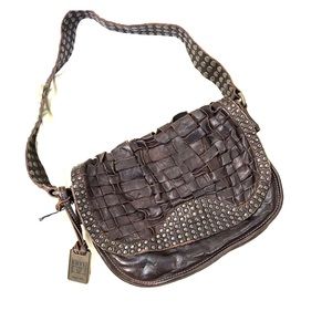 Frye Leather Studded Handbag with Dust Bag